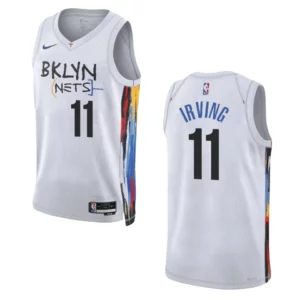 Brooklyn Nets Kyrie Irving 2022-23 City Edition White Swingman Jersey - 49Native