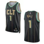 Charlotte Hornets LaMelo Ball 2022-23 City Edition Black Swingman Jersey - 49Native