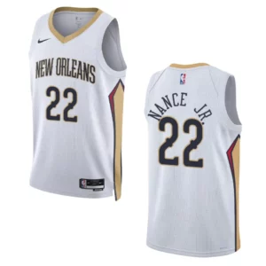 New Orleans Pelicans Larry Nance Jr 2022-23 Association Edition White Swingman Jersey - 49Native