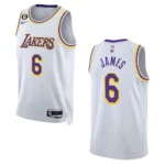 LeBron James Association Edition Los Angeles Lakers 2022-23 White Swingman Jersey - 49Native