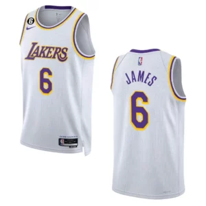 LeBron James Association Edition Los Angeles Lakers 2022-23 White Swingman Jersey - 49Native
