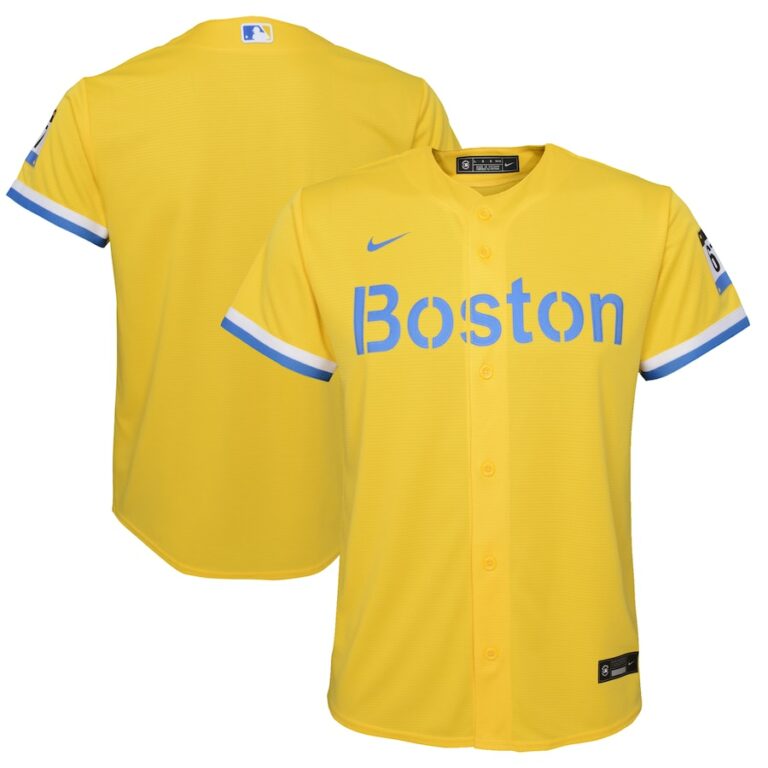 Boston Red Sox Nike Youth City Connect Replica Team Jersey Gold/Light