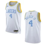 Los Angeles Lakers Lonnie Walker IV White 75 Anniversary 2022-23 Classic Edition Jersey - 49Native