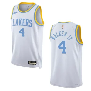 Los Angeles Lakers Lonnie Walker IV White 75 Anniversary 2022-23 Classic Edition Jersey - 49Native