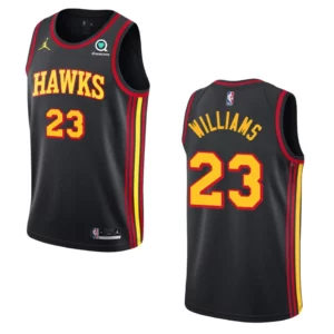 Atlanta Hawks Lou Williams Statement Jersey Swingman Player Black - 49Native