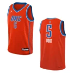 Oklahoma City Thunder 2022-23 Statement Edition Youth Luguentz Dort Orange Jersey - 49Native