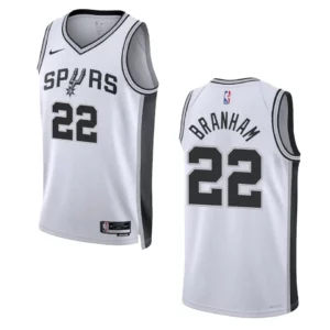Malaki Branham Association Edition San Antonio Spurs 2022-23 White Swingman Jersey - 49Native