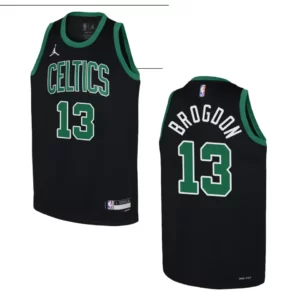 2022-23 Boston Celtics Youth Statement Edition Malcolm Brogdon Black Jersey - 49Native