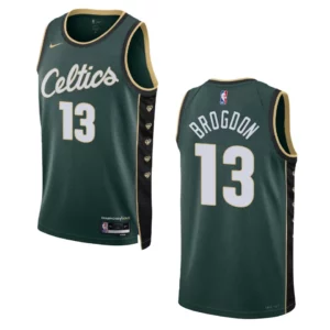 Boston Celtics Malcolm Brogdon 2022-23 City Edition Dark Green Swingman Jersey - 49Native