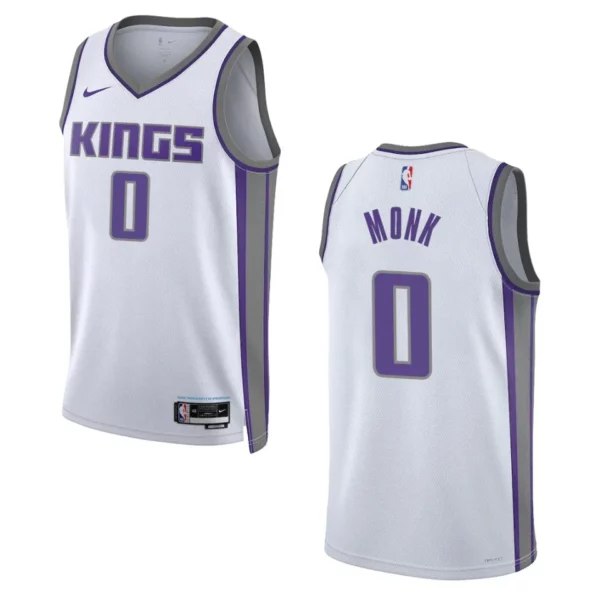 Malik Monk Association Edition Sacramento Kings 2022-23 White Swingman Jersey - 49Native