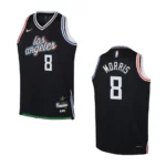 2022-23 Los Angeles Clippers Youth City Edition Marcus Morris Black Jersey - 49Native