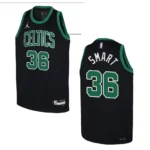 2022-23 Boston Celtics Youth Statement Edition Marcus Smart Black Jersey - 49Native
