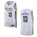 Brooklyn Nets Markieff Morris 2022-23 City Edition White Swingman Jersey - 49Native
