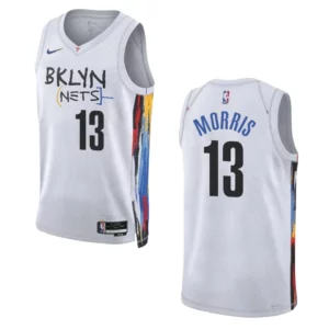 Brooklyn Nets Markieff Morris 2022-23 City Edition White Swingman Jersey - 49Native