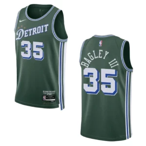 Detroit Pistons Marvin Bagley III 2022-23 City Edition Green Swingman Jersey - 49Native