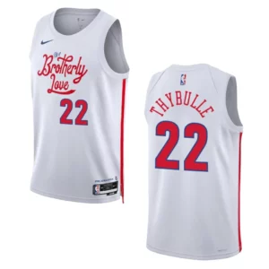 Matisse Thybulle City Edition Philadelphia 76ers 2022-23 White Swingman Jersey - 49Native