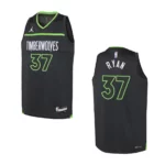 Youth Minnesota Timberwolves 2022-23 Statement Edition Matt Ryan Black Jersey - 49Native