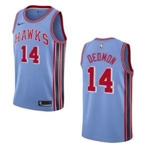 Hawks #14 Dewayne Dedmon Hardwood Classic Jersey - Light Blue - 49Native
