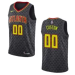 Hawks #00 Custom Icon Jersey - Black - 49Native