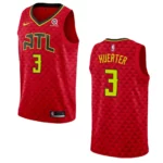 Hawks #3 Kevin Huerter Statement Jersey - Red - 49Native