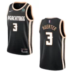 Hawks #3 Kevin Huerter City Jersey - Black - 49Native