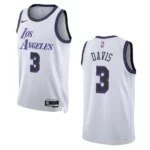 Lakers 2022-23 City Edition Anthony Davis White Jersey Swingman - 49Native