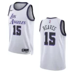 Lakers 2022-23 City Edition Austin Reaves White Jersey Swingman - 49Native