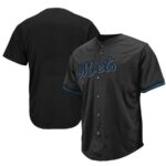 New York Mets Big & Tall Pop Fashion Jersey - Black - 49Native