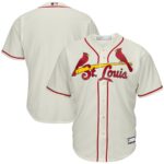 St. Louis Cardinals Big & Tall Replica Team Jersey - Cream - 49Native