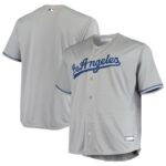 Los Angeles Dodgers Big & Tall Replica Team Jersey - Gray - 49Native