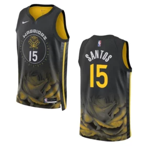 Warriors 2022-23 City Edition Gui Santos Black Jersey Swingman - 49Native