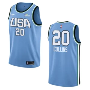 2019 Rising Star Hawks John Collins Jersey - Blue - 49Native