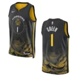 Warriors 2022-23 City Edition JaMychal Green Black Jersey Swingman - 49Native
