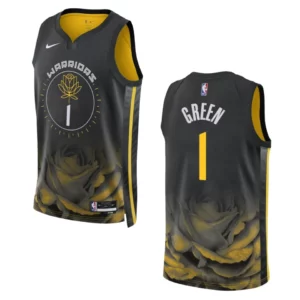 Warriors 2022-23 City Edition JaMychal Green Black Jersey Swingman - 49Native