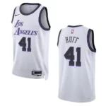 Lakers 2022-23 City Edition Jay Huff White Jersey Swingman - 49Native