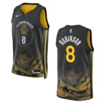 Warriors 2022-23 City Edition Jerome Robinson Black Jersey Swingman - 49Native