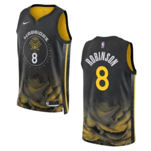Warriors 2022-23 City Edition Jerome Robinson Black Jersey Swingman - 49Native