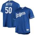 Mookie Betts Los Angeles Dodgers Majestic Big & Tall Replica Player Jersey - Royal - 49Native