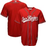 Cincinnati Reds Majestic Alternate Los Rojos Cool Base Jersey - Scarlet - 49Native