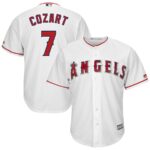 Zack Cozart Los Angeles Angels Majestic Home Cool Base Player Jersey - White - 49Native