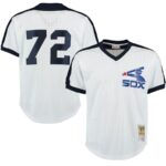 Carlton Fisk Chicago White Sox Mitchell & Ness Cooperstown Mesh Batting Practice Jersey - White - 49Native