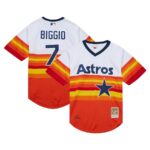 Craig Biggio Houston Astros Mitchell & Ness 2004 Cooperstown Collection Throwback Jersey - White - 49Native