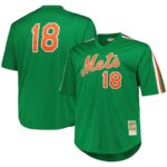 Darryl Strawberry New York Mets Mitchell & Ness 1988 Cooperstown Collection Mesh Pullover Jersey - Green - 49Native