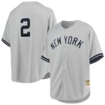 Derek Jeter New York Yankees Mitchell & Ness 1998 Cooperstown Collection Road Jersey - Gray - 49Native