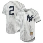 Derek Jeter New York Yankees Mitchell & Ness 1997 Cooperstown Collection Jersey - White - 49Native