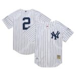 Derek Jeter New York Yankees Mitchell & Ness 2014 Cooperstown Collection Throwback Jersey - White - 49Native