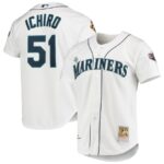 Ichiro Suzuki Seattle Mariners Mitchell & Ness 2001 MLB All-Star Game Cooperstown Collection Jersey - White - 49Native