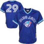 Joe Carter Toronto Blue Jays Mitchell & Ness 1993 Cooperstown Collection Mesh Batting Practice Jersey - Royal - 49Native