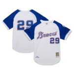 John Smoltz Atlanta Braves Mitchell & Ness 2004 Cooperstown Collection Throwback Jersey - White - 49Native