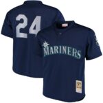 Ken Griffey Jr. Seattle Mariners Mitchell & Ness Cooperstown Collection Mesh Batting Practice Jersey - Navy - 49Native